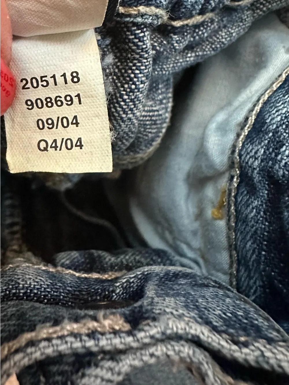 Y2K 2004 GAP Dark Blue Denim Toddler Pull-On Jeans